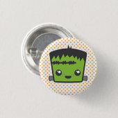 Badge Rond 2,50 Cm Bouton Kawaii Frankenstein (Devant & derrière)