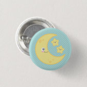 Badge Rond 2,50 Cm Bouton Kawaii Moon et Stars (Devant & derrière)