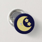 Badge Rond 2,50 Cm Bouton Kawaii Moon et Stars (Devant & derrière)