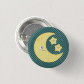 Badge Rond 2,50 Cm Bouton Kawaii Moon et Stars (Devant & derrière)