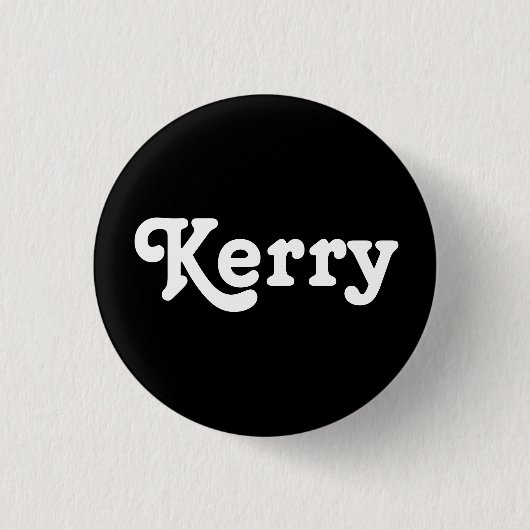 Badge Rond 2,50 Cm Bouton Kerry (Devant)