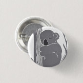 Badge Rond 2,50 Cm Bouton Koala dormant (Devant & derrière)