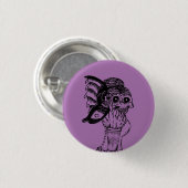 Badge Rond 2,50 Cm Bouton Lady Macbeth (Devant & derrière)