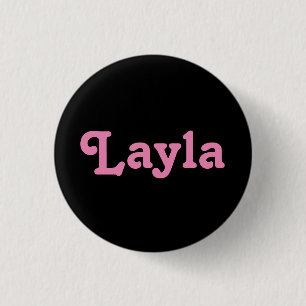 Badge Rond 2,50 Cm Bouton Layla