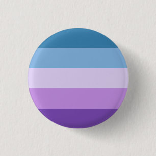 Badge Rond 2,50 Cm Bouton lesbien de fierté (bleu/pourpre)