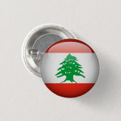 Badge Rond 2,50 Cm Bouton Liban (Devant & derrière)