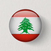 Badge Rond 2,50 Cm Bouton Liban (Devant)