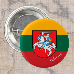 Badge Rond 2,50 Cm Bouton Lituanie, patriotes mode drapeau lituanien