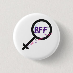 Badge Rond 2,50 Cm Bouton logo 'Belle Femme Fatale' (BFF)