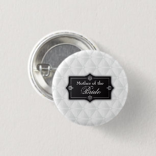 Badge Rond 2,50 Cm Bouton Luxurious Mother of the Bride Mariage Pin