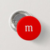 Badge Rond 2,50 Cm Bouton M monogramme (Devant & derrière)