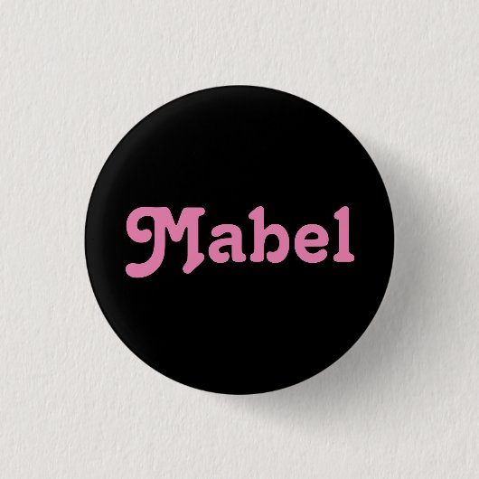 Badge Rond 2,50 Cm Bouton Mabel (Devant)