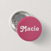 Badge Rond 2,50 Cm Bouton Macie (Devant & derrière)