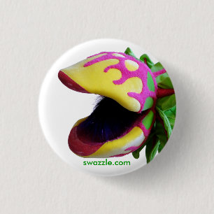 Badge Rond 2,50 Cm Bouton mangeur d'hommes de plante