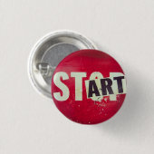 Badge Rond 2,50 Cm bouton marche (Devant & derrière)