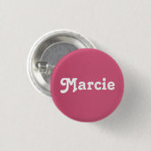 Badge Rond 2,50 Cm Bouton Marcie (Devant & derrière)
