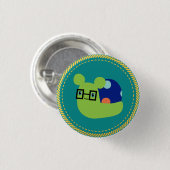 Badge Rond 2,50 Cm Bouton Mascot d'escargot IGGPPCamp (Devant & derrière)