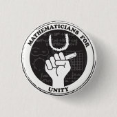 Badge Rond 2,50 Cm Bouton Mathématiciens pour Unité (Devant)