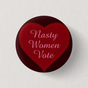 Badge Rond 2,50 Cm bouton méchant de vote de femmes