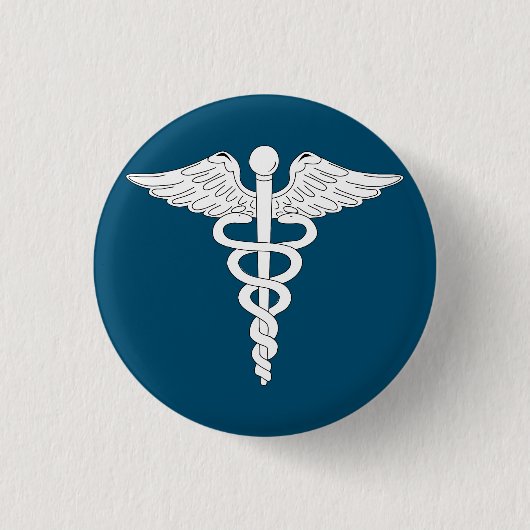Badge Rond 2,50 Cm Bouton médical agréable (Devant)