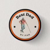 Badge Rond 2,50 Cm Bouton - Meilleur papa par Par (Devant)