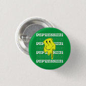 Badge Rond 2,50 Cm Bouton MELT_Dépression_Vert (Devant & derrière)