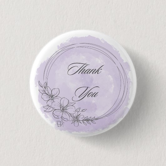 Badge Rond 2,50 Cm bouton merci (Devant)