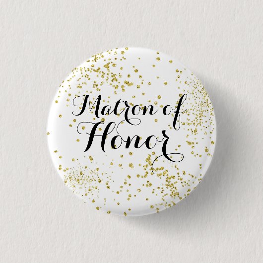 Badge Rond 2,50 Cm Bouton mignon de dame de honneur de parties (Devant)