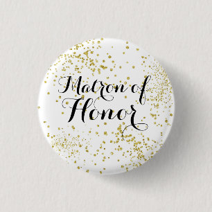 Badge Rond 2,50 Cm Bouton mignon de dame de honneur de parties