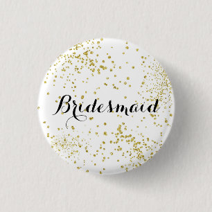 Badge Rond 2,50 Cm Bouton mignon de demoiselle d'honneur de parties