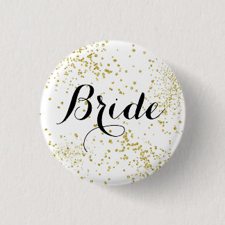 Badge Rond 2,50 Cm Bouton mignon de jeune mariée de parties