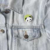 Badge Rond 2,50 Cm Bouton mignon de panda (En situation)