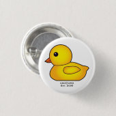 Badge Rond 2,50 Cm Bouton mignon en caoutchouc (Devant & derrière)
