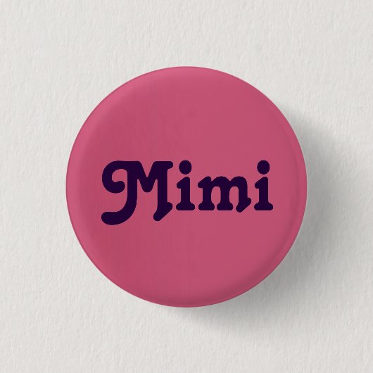 Badge Rond 2,50 Cm Bouton Mimi (Devant)