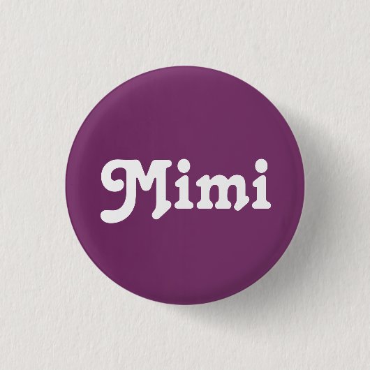 Badge Rond 2,50 Cm Bouton Mimi (Devant)