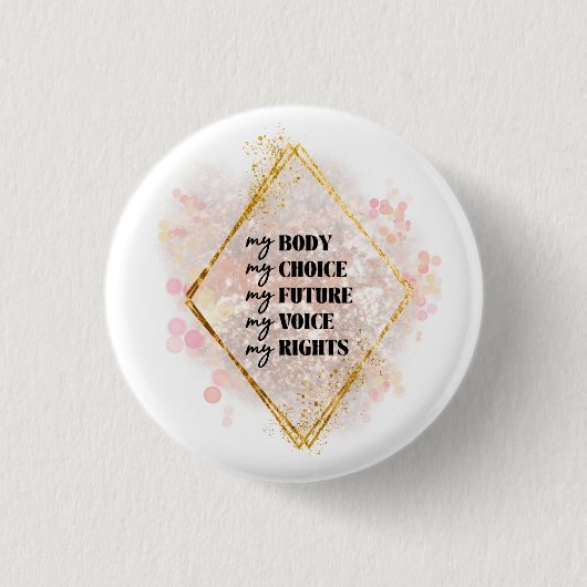 Badge Rond 2,50 Cm Bouton MINE (Devant)