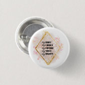 Badge Rond 2,50 Cm Bouton MINE (Devant & derrière)