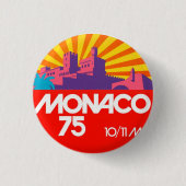 Badge Rond 2,50 Cm Bouton Monaco 75 (Devant)