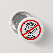 Badge Rond 2,50 Cm Bouton Mover Not Shaker (Devant & derrière)