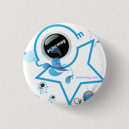 Badge Rond 2,50 Cm Bouton muet (Devant)