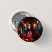 Badge Rond 2,50 Cm Bouton mystique écarlate 2 1/4 Pouce (Devant & derrière)