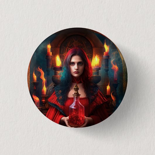 Badge Rond 2,50 Cm Bouton mystique écarlate 2 1/4 Pouce (Devant)