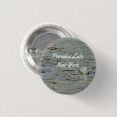 Badge Rond 2,50 Cm Bouton nénuphar Pond Lake Flower I Pin (Devant & derrière)