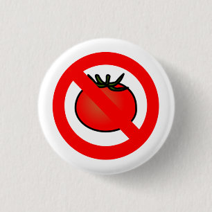 Badge Rond 2,50 Cm Bouton NO Tomatoès