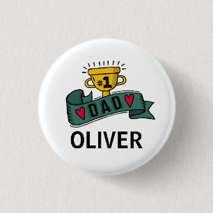 Badge Rond 2,50 Cm Bouton nommé fait sur commande personnalisé de P