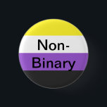 Badge Rond 2,50 Cm bouton non-binaire<br><div class="desc">c'est un bouton pour des piaulements non-binaires</div>