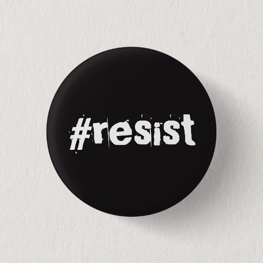 Badge Rond 2,50 Cm Bouton officiel de #RESIST (Devant)