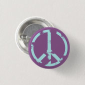 Badge Rond 2,50 Cm Bouton Paix Mondiale (Devant & derrière)