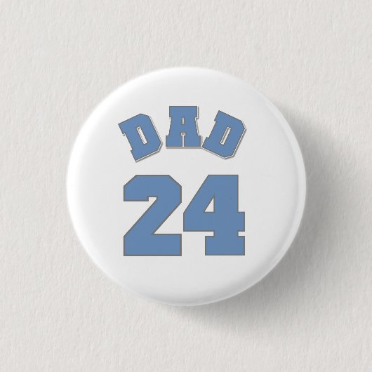 Badge Rond 2,50 Cm Bouton Papa 2024 (Devant)