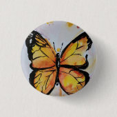 Badge Rond 2,50 Cm Bouton papillon Monarque (Devant)